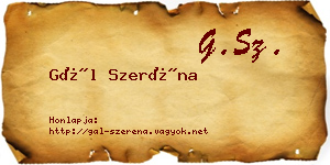 Gál Szeréna névjegykártya